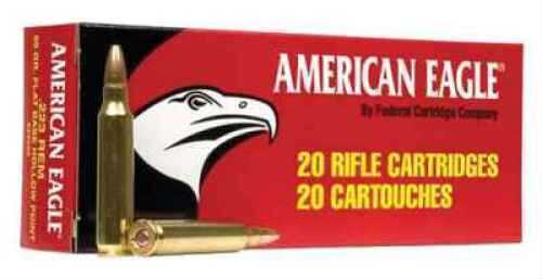223 <span style="font-weight:bolder; ">Remington</span> 20 Rounds Ammunition Federal Cartridge 62 Grain Full Metal Jacket